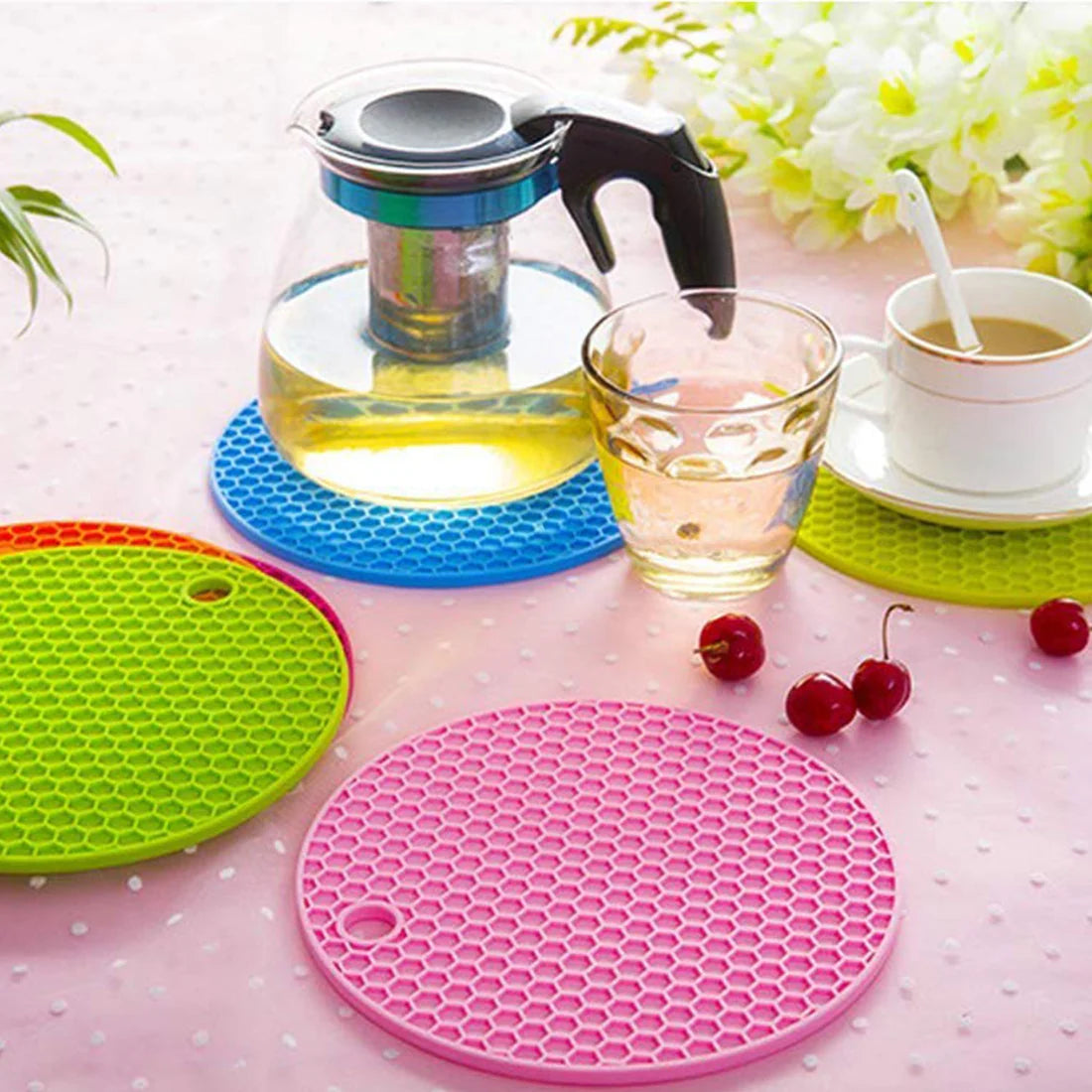 Easy Way Silicone Trivet for Hot Dish & Pot — Heat Resistant Hot Pad (1 Pc)