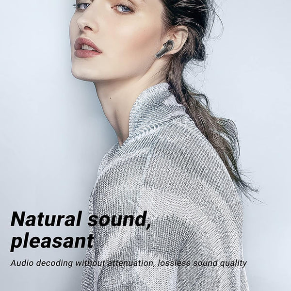 Wireless Bluetooth 5.3 In-Ear Earbuds with Microphone, 200mAh Battery