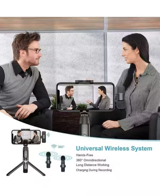 Wireless Microphone for YouTube & Vlogging – Type-C & iPhone Compatible