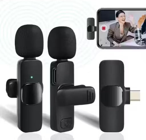 Wireless Microphone for YouTube & Vlogging – Type-C & iPhone Compatible