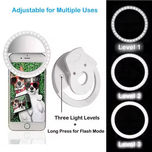 Easy Way LED Selfie Flash Ring Light for Mobile